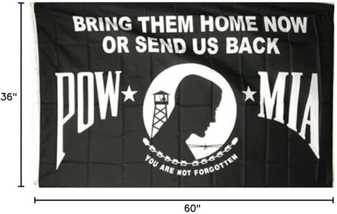 POW-MIA ( bring them home now or send us back )