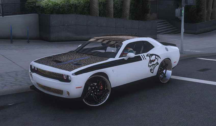 🐾 Dodge Challenger Hellcat Widebody (Leopard x Hellcat Edition)