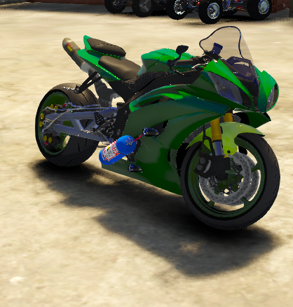 🏍️ Kawasaki ZX-NOS — “Green Venom”