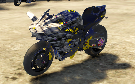 ⚡ Custom Camo Street Bike — “Ghost Rider”