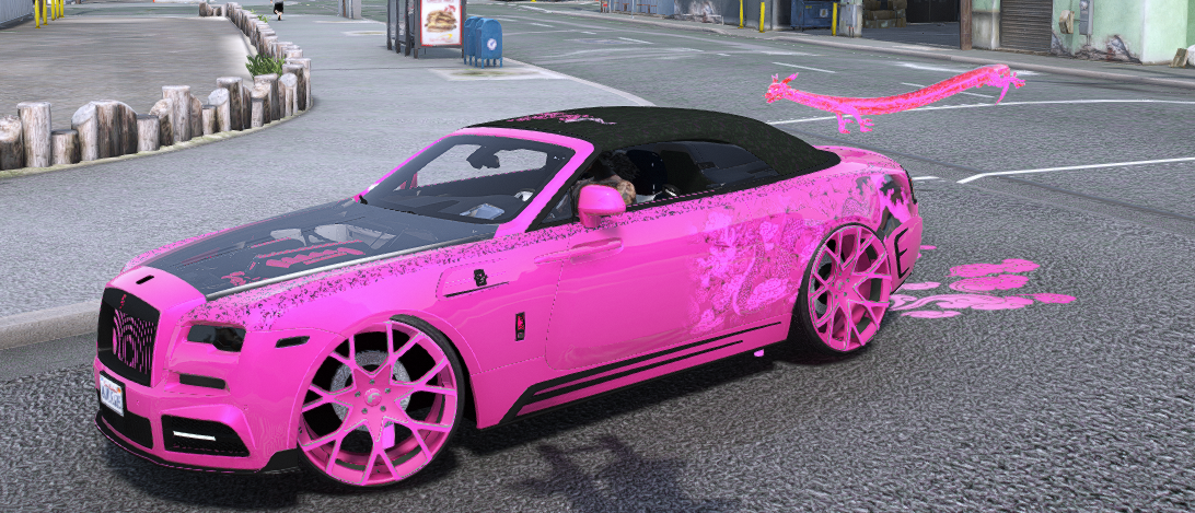 ππ Custom Pink Dragon Rolls Royce Drophead ππ