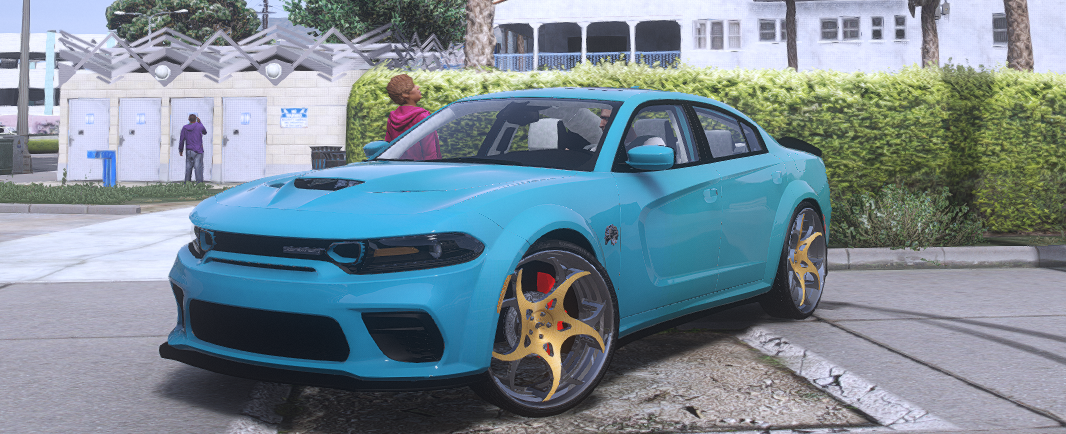 🚘 Dodge Charger Hellcat Donk – “Aqua Gold” Edition
