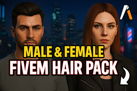 💇 Male & Female FiveM Hair Pack