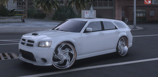 🚘 Dodge Magnum Donk – White Ghost Wagon