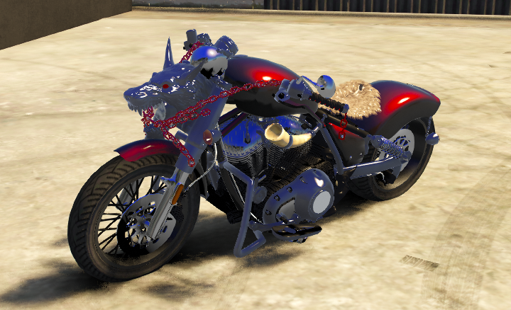 🔥 Wolf Spirit Chopper (Custom MC Bike) 🔥