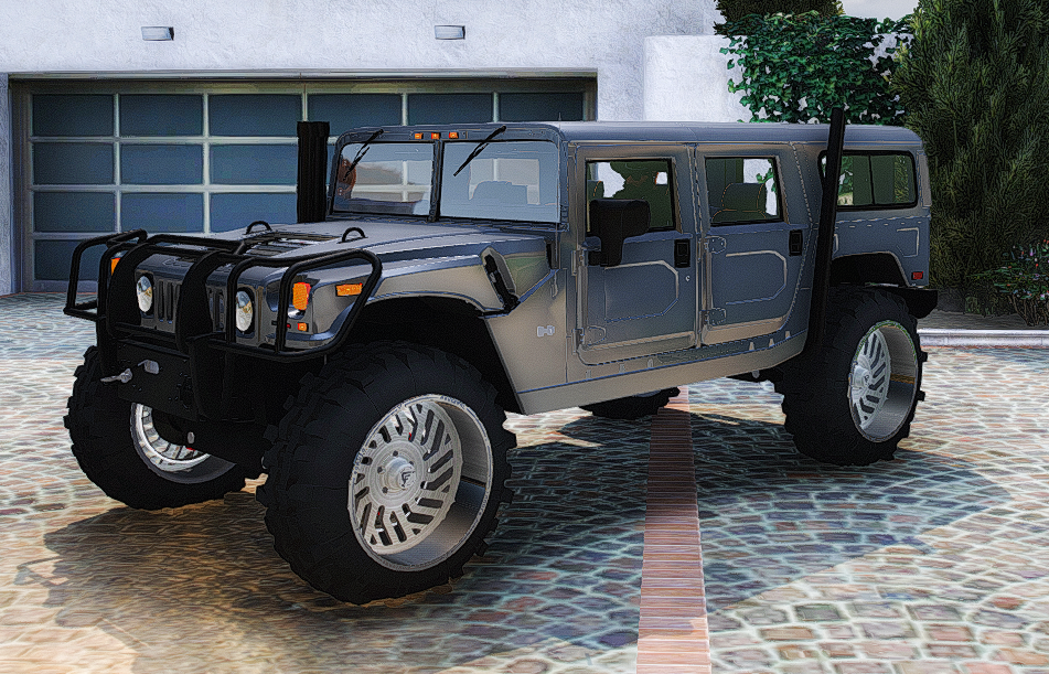 HUMVEE LIFTED & LOADED