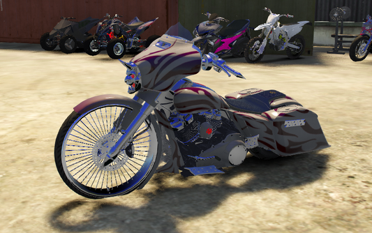 🏍️ Custom Bagger — “King of the Strip”