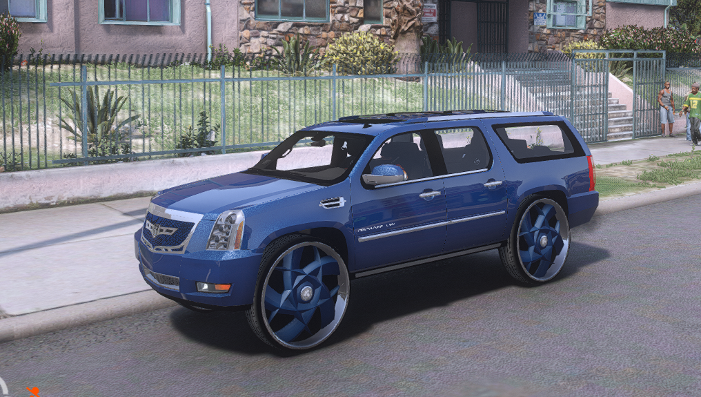 🚙 Cadillac Escalade Donk — Big Body Luxury on Monster Rims